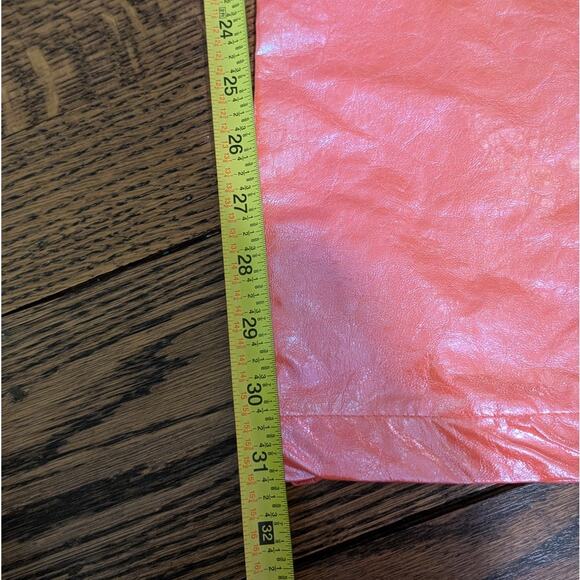 Free People Laagam Twiggy Metallic Pink High-rise Straight Leg Pants, size XS - Picture 8 of 11